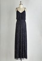 Adriannapapell Calling All Romantics Dress In Midnight Blue