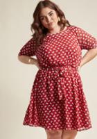 Modcloth Short-sleeved A-line Work Dress In 4x