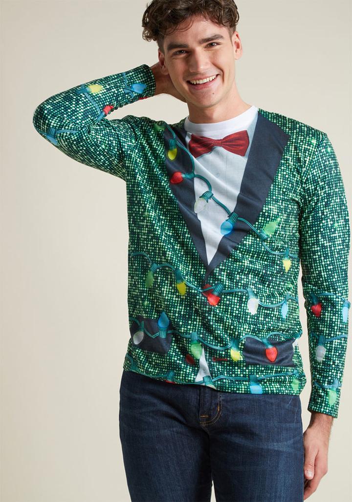 Modcloth Cruisin' For Illusion Men's Graphic Tee In S