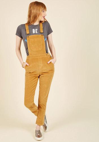  Fall Potluck Overalls In Saffron In 3x