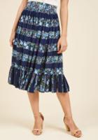  Come Out And Sway Midi Skirt In Xs