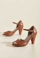 Restricted When Life Gives You Lessons Peep Toe Heel In Caramel