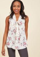  Miami Moments Sleeveless Top In Ivory Floral In L
