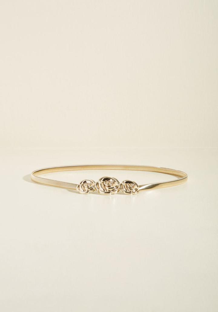Modcloth Fancy The Entrancing Belt In Roses