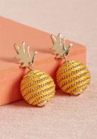 Modcloth If The Fruit Fits Pineapple Earrings