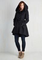 Stevemadden Once Upon A Thyme Coat In Midnight Blue In 2x