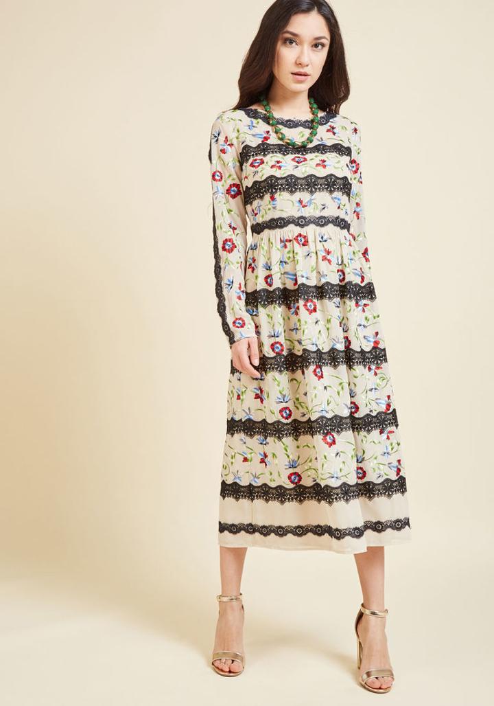  Folklore Has It Midi Dress In 2x