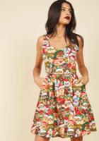  Deck The Meows A-line Dress In 4x