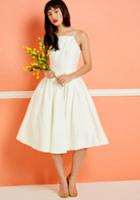 Modcloth Beloved And Beyond Midi Dress In Ivory