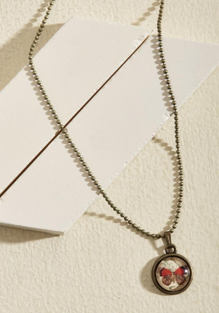 Modcloth Fully Aflutter Necklace