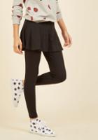 Modcloth Skirt With The Idea Leggings In Black In L
