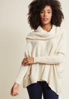 Modcloth A Cozy Touch Sweater In French Vanilla In Xl