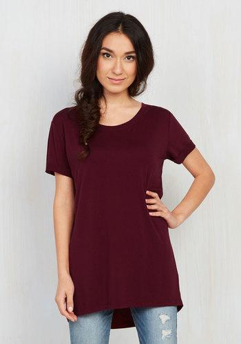  Simplicity On A Saturday Tunic In Merlot In L