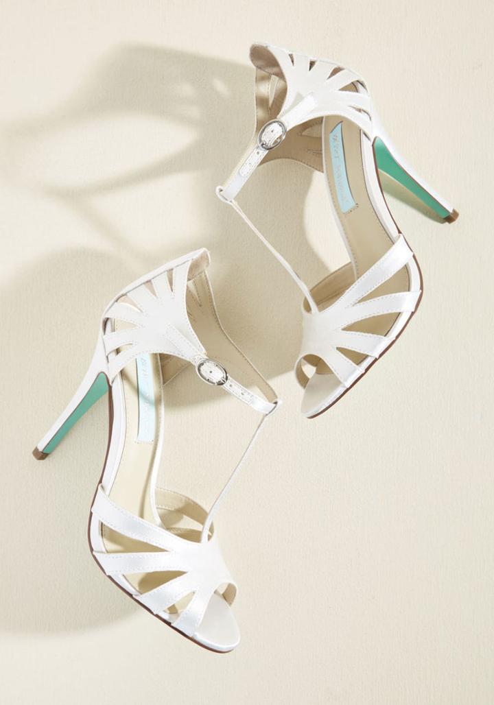 Bluebybetseyjohnson Animated Attitude T-strap Heel In Ivory In 10