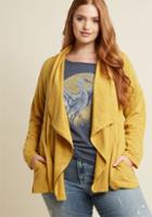 Modcloth Airport Arrival Cardigan In Honey In Xs