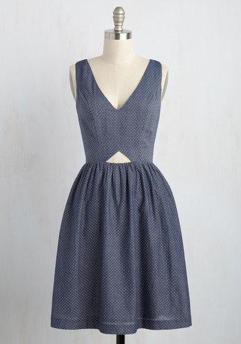  The Fun Has Just Begun Denim Dress In Xxs