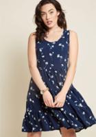 Modcloth Sunshine And Smiles Tiered Dress In S