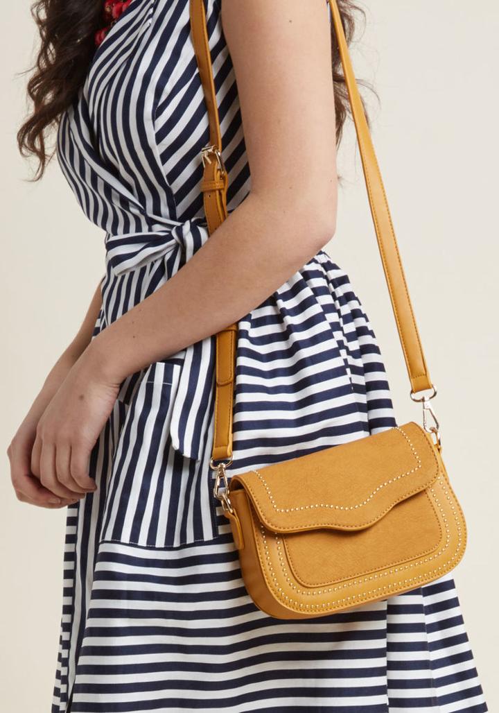 Modcloth All Is Stud And Done Crossbody Bag