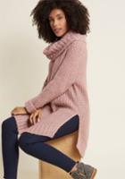Modcloth Homecoming 'round The Mountain Sweater In Mauve In 4x
