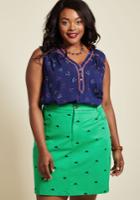  Legendary Lifestyle Pencil Skirt In Green In Xs