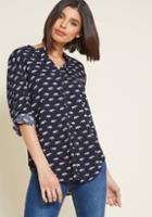 Modcloth Safari As I Can See Top In Elephant In Xl