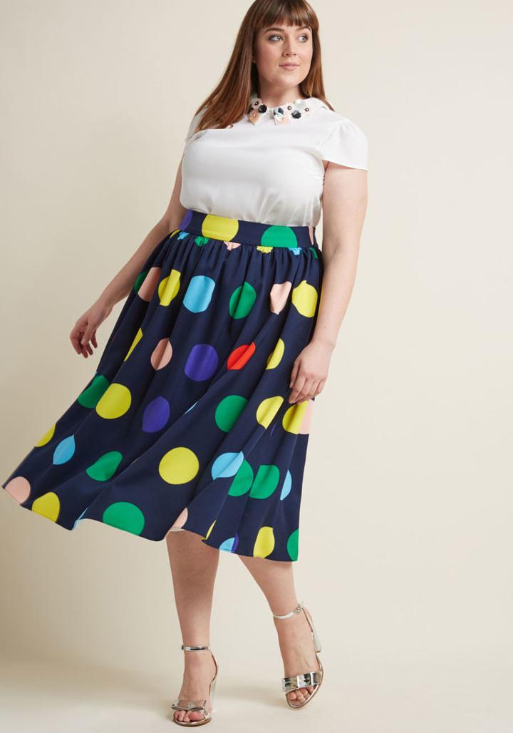 Modcloth Friends Over Pho Midi Skirt In Xl