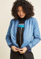 Modcloth Cafe Caper Bomber Jacket In S