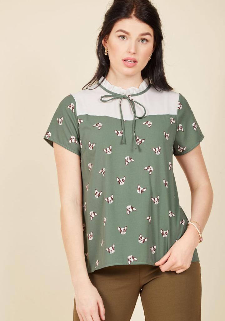 Modcloth Pup-to-date Top