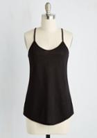 Modcloth Peace And Kayak Tank Top In Black In 3x