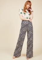  You Name The Place Pants In Navy Print In Xxs