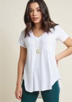 Modcloth Yours Chill The End Knit Top In White In 1x
