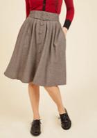  Intern Of Fate Midi Skirt In Latte In S