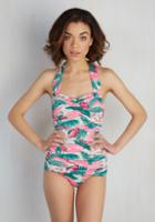  Never Been Better One-piece Swimsuit In Flamingos In 14