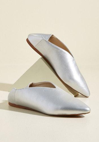  I Got You Babouche Vegan Shoe In Silver In 7