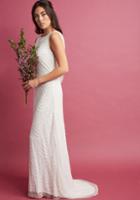 Modcloth Graceful Grandeur Maxi Dress In Ivory In S