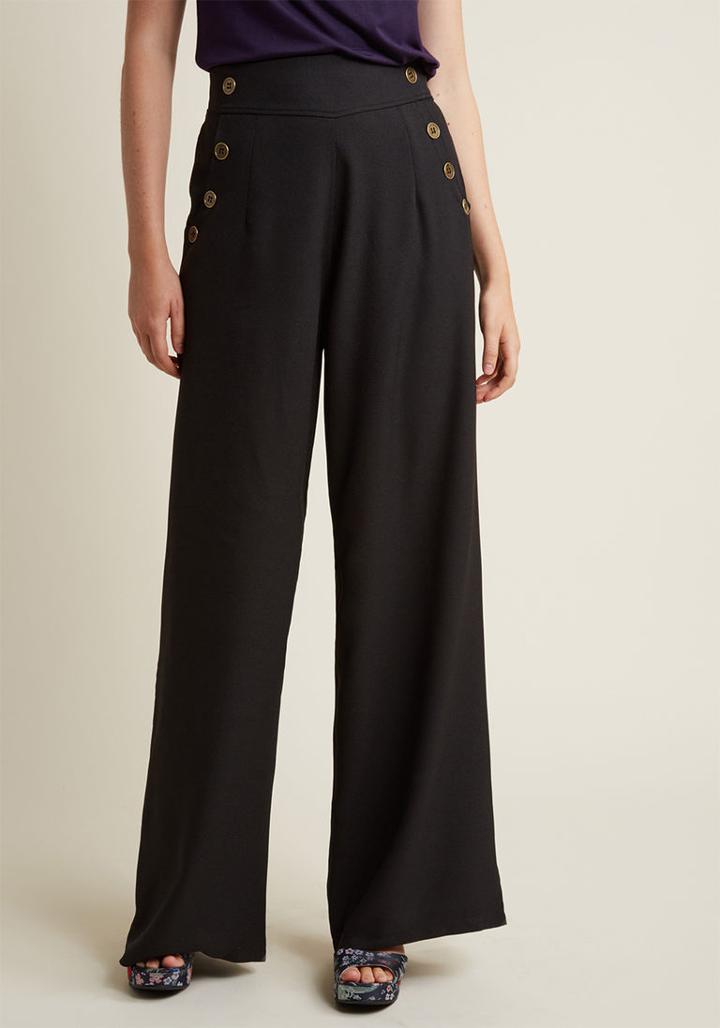Modcloth Every Opportunity Pants In Black In M