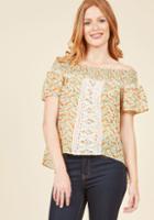 Modcloth Flourishing Flirtation Top In S