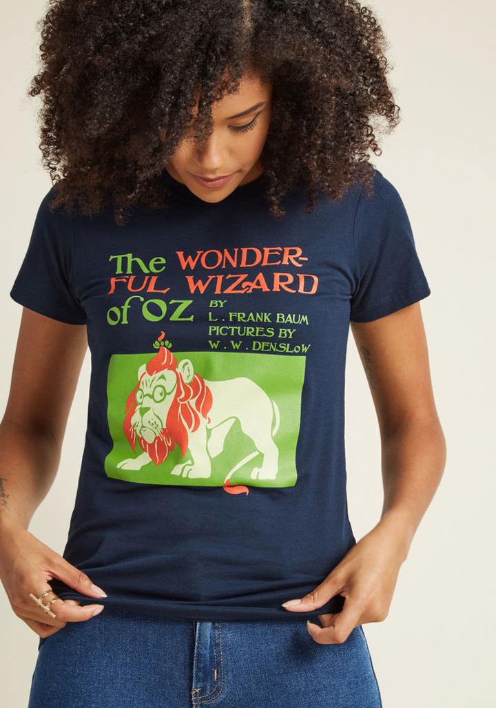 Modcloth Equipped With Courage Cotton T-shirt In M