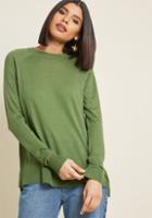 Modcloth Living Breezy Lightweight Sweater In Green In Xl