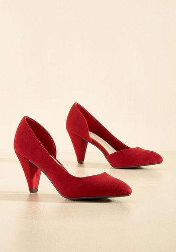  Treasure Stroll Heel In Ruby In 6