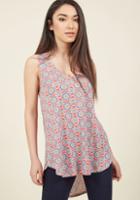 Modcloth Infinite Options Tank Top In Red Tile In S