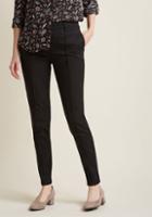 Modcloth Pocketed Professional Pants In Black In Xl
