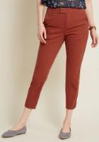 Modcloth Delighted Foresight Pants In Rust In Xxs