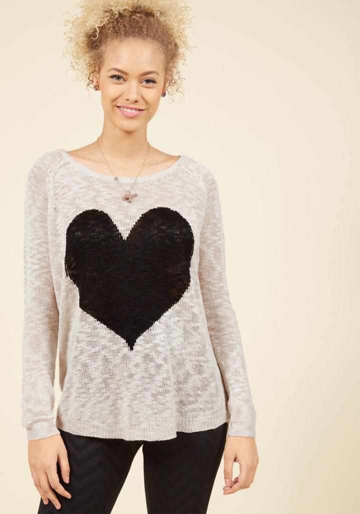  Woven With Devotion Sweater In M