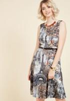 Modcloth Throw A French In Things A-line Dress