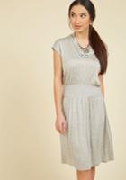  Wowed By Your Ways Jersey Dress In Grey In Xs