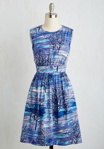 Emilyandfinltd Too Much Fun Dress In Painted Trees