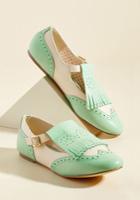  Kiltie With Kindness T-strap Flat In 10