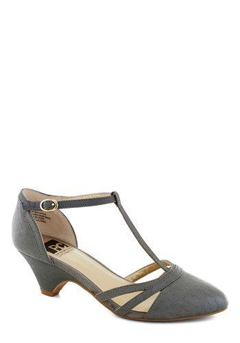 Bc Shoes/seychelles Llc Just Prance Heel In Grey From Modcloth