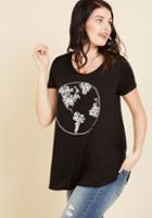 Modcloth Fleur Corners Of The Earth T-shirt